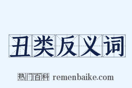 丑类反义词是什么意思的图片